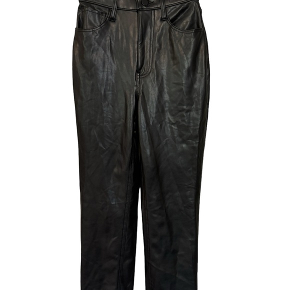 Abercrombie & Fitch The ankle straight ultra high rise Faux leather pants - Picture 8 of 10